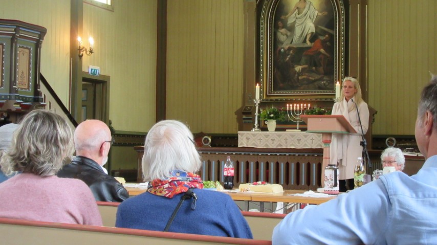 tale ved datter til mons leidvin