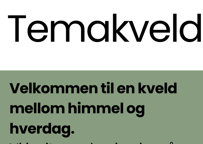 Temakveld info